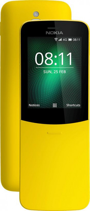 Nokia 8110 Doppia SIM KaiOS 4G Micro-USB 0,5 GB 4 GB 1500 mAh Giallo