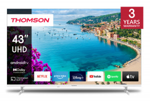 Thomson 43UA5S13W Smart Tv Schermo da 43 Pollici 4K Ultra HD Wi-Fi Bianco