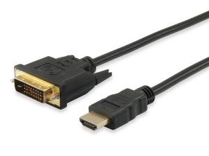 Equip 119322 cavo e adattatore video 2 m HDMI DVI-D Nero