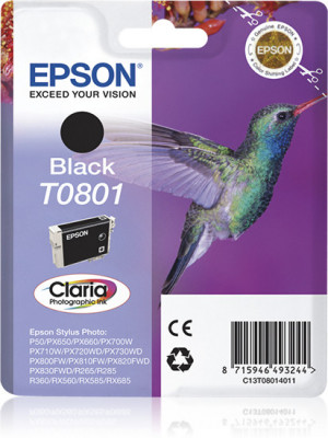 Epson Hummingbird T0801 cartuccia d'inchiostro 1 pz Originale Nero