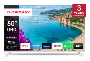 Thomson 50UA5S13W Smart Tv Schermo da 50 Pollici 4K Ultra HD Wi-Fi Bianco