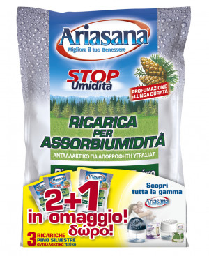 Ariasana 945802 assorbitore di umidità domestico e ricarica per assorbitore Assorbitore (ricarica) Assorbiumidità e odori