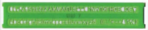 ARDA 3003 stencil e lettering Verde
