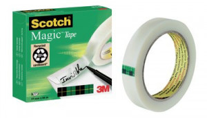 Scotch Magic Tape 810 Adatto per uso interno 66 m Fibra, Carta Bianco