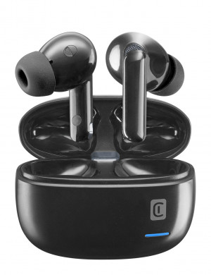 Cuffie Cellularline BTECLIPSETWSK ECLIPSE True Wireless Stereo In-ear Musica e Chiamate Bluetooth Nero