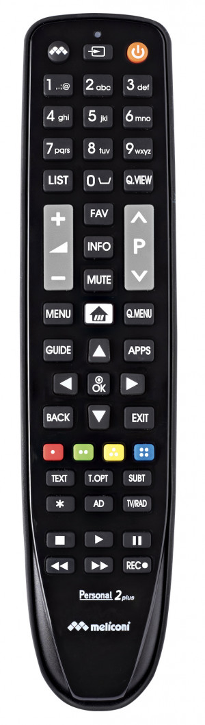 Meliconi Gumbody Personal 2 Plus telecomando IR Wireless TV Pulsanti