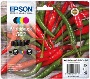 Epson C13T09Q64020 Cartuccia Peperoncino 503 Comp con Expression Home XP 5200 XP 5205 Multicolore