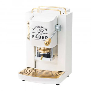 Faber Italia Pro Deluxe PROWHITEBASOTT Macchina da Caffe' a Cialde 44mm Pure White Venduto come Grado B 8059513691351
