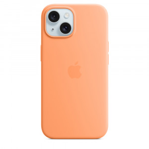 Apple Custodia Cover MagSafe in Silicone per Iphone 15 A3090 Aranciata