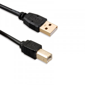Vultech US21302 cavo USB 1,8 m USB 2.0 USB A USB B Nero