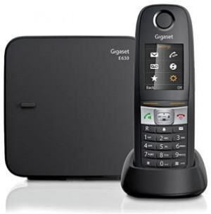 Telefono Fisso Gigaset E630 Cordless DECT Identificatore di Chiamata Nero