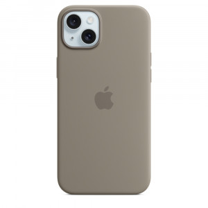 Apple Custodia Cover MagSafe in Silicone per Iphone 15 A3090 Plus Grigio Creta