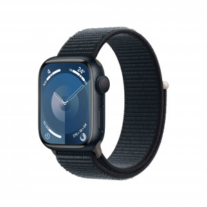 Smartwatch Apple Watch Series 9 GPS Cassa 41mm in Alluminio Mezzanotte con Cinturino Sport Loop Mezzanotte