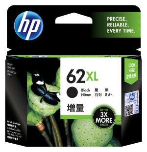 HP 62XL High Yield Black Original Ink Cartridge cartuccia d'inchiostro 1 pz Resa elevata (XL)