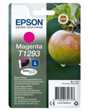 Cartuccia di Inchiostro Originale Epson T1293 C13T12934012 Apple Magenta per B 42 WD,BX 305 F,BX 305 FW,BX 305 FW Plus,BX 320 FW