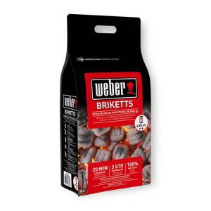 Weber WBR0016A Bricchetti Naturale 4kg Nero