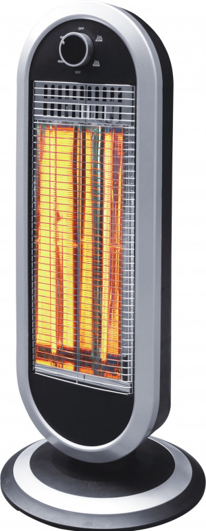 DCG Eltronic Stufa al Carbonio Oscillante 900 W Nero