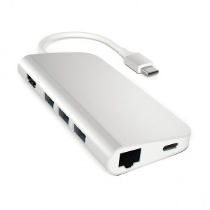 Satechi ST-TCMAS hub di interfaccia USB 3.2 Gen 1 (3.1 Gen 1) Type-C 1000 Mbit/s Argento