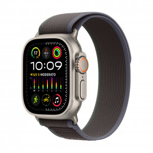 Smartwatch Apple Watch Ultra 2 GPS + Cellular Cassa 49m in Titanio con Cinturino Trail Loop S/M Blu Nero