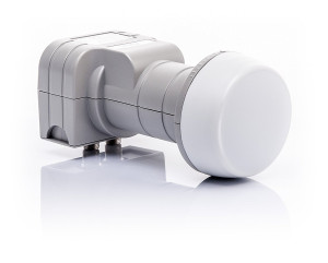 TELE System Twin 2 convertitori abbassatore di frequenza Low Noise Block (LNB) Grigio, Bianco