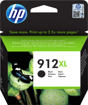 HP Cartuccia di inchiostro nero originale 912XL ad alta capacità