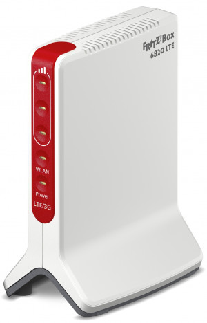 Avm Fritz 164605 Box 6820 LTE Router Wireless Banda Singola Gigabit Ethernet 4G Rosso Bianco