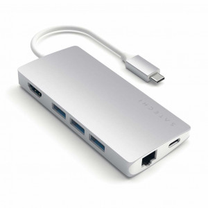 Satechi ST-TCMA2S hub di interfaccia USB 3.2 Gen 1 (3.1 Gen 1) Type-C 5000 Mbit/s Argento