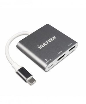 Vultech ATC-01 Adattatore USB USB Tipo C HDMI 4K Argento