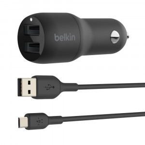 Belkin CCE002BT1MBK Caricabatterie per dispositivi mobili Nero Auto