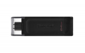 Pen Drive Data Traveler 70 Kingston DT70 Flash Drive USB Tipo C 64 GB Nero