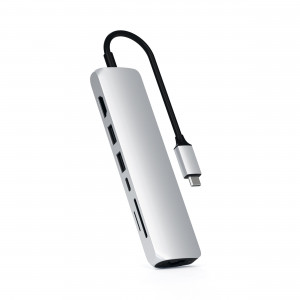 Satechi STC0159A HUB Slim USB C Multiport Adattatore Ethernet Grigio