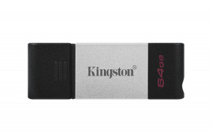 DataTraveler Kingston DT80/64GB Technology 80 64 GB Usb Tipo C 3.2 Nero Argento