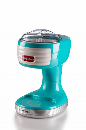 Ariete 76 Ice Crusher Party Time, Macchina per tritare il ghiaccio, 30 W, Cestello tritaghiaccio removibile, Lame in acciaio inox, Azzurro