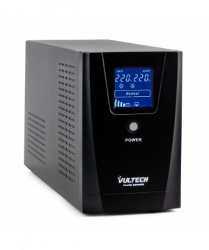 Vultech UPS1500VA-PURE Gruppo di Continuita' UPS a Linea Interattiva 1,5 kVA 1200 W 3 Prese AC Nero