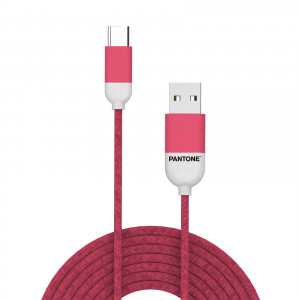 Celly PT-TC001-5P Cavo Dati USB 1,5 Metri USB 2.0 USB A USB C Rosa