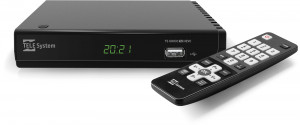 TELE System UNICO T2HEVC/01 Decoder Terrestre Full HD Nero