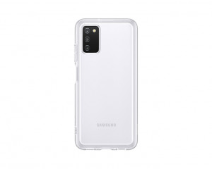 Cover Samsung EF-QA038TTEGEU Custodia Antigraffio Galaxy A03s SM-A037F Trasparente