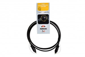 Meliconi 497202 TOSLINK Cavo Audio Ottico Digitale 1,5 m Nero