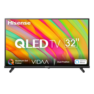 Hisense 32A5KQ TV QLED FHD 32 Pollici Smart TV Wifi Quantum Dot Colour USB Type C Nero