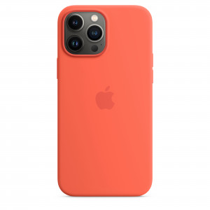 Apple MN6D3ZM/A Custodia Cover MagSafe in Silicone per Iphone 13 Pro Max A2643 Mandarino