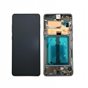 Ricambio Lcd Display Schermo Touch GH82-20442B Samsung Galaxy S10 5G G977 Nero Originale Service Pack