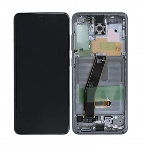 Ricambio Lcd Display Touch Service Pack Samsung GH82-22131A GH82-22123A Per Galaxy S20 G980 Grigio Originale Service Pack