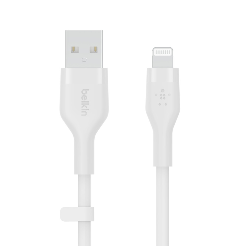 Belkin Cbl Scicone USB-A LTG 2M blc cavo USB USB A USB C/Lightning Bianco